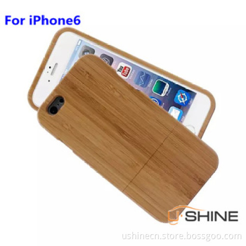 Detachable bamboo case for iPhone6 4.7 inch , wooden bamboo case for iphone 6